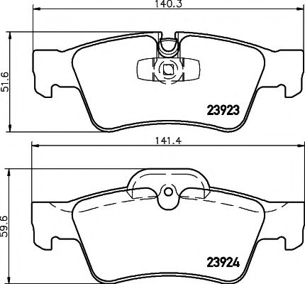 Imagine set placute frana,frana disc PAGID T1455