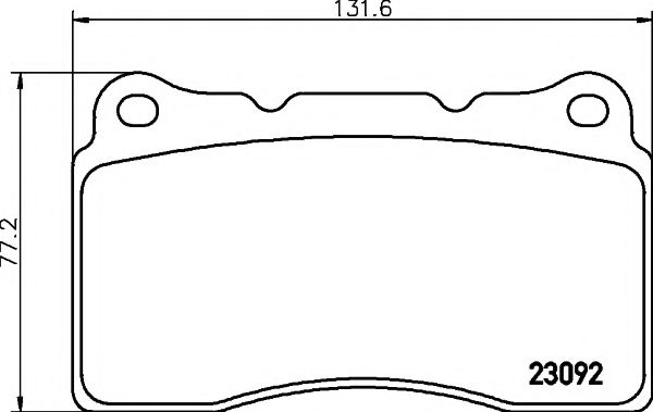 Imagine set placute frana,frana disc PAGID T1456