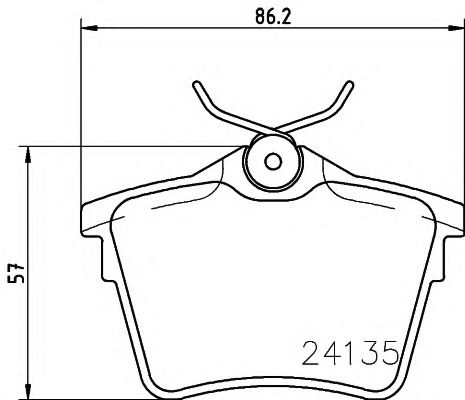 Imagine set placute frana,frana disc PAGID T1463