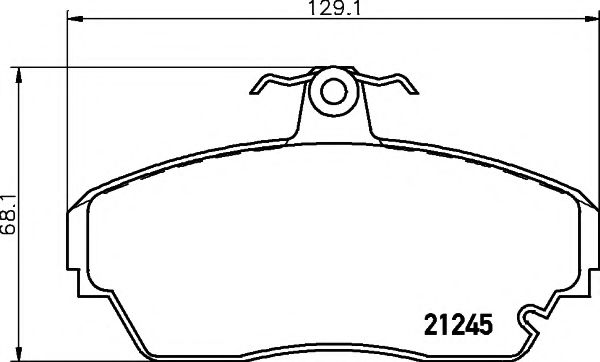 Imagine set placute frana,frana disc PAGID T1493