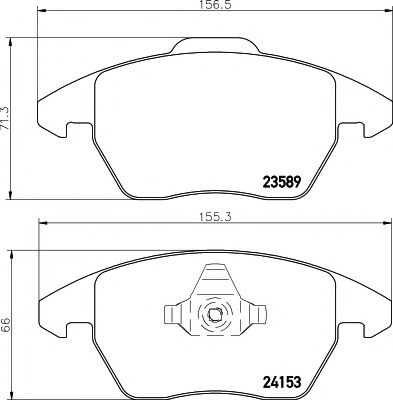 Imagine set placute frana,frana disc PAGID T1495