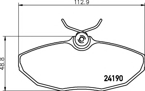 Imagine set placute frana,frana disc PAGID T1512