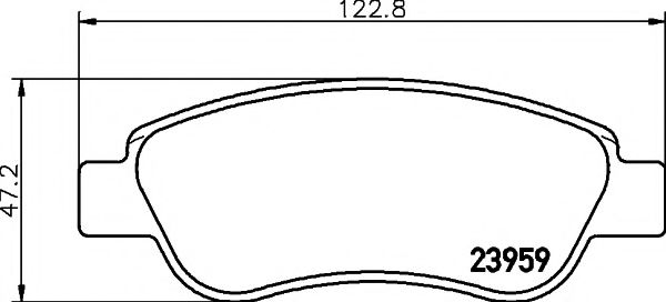 Imagine set placute frana,frana disc PAGID T1531