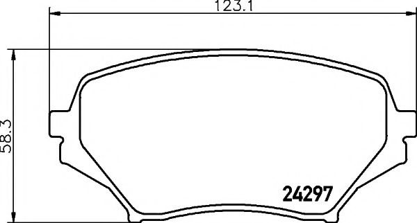 Imagine set placute frana,frana disc PAGID T1571