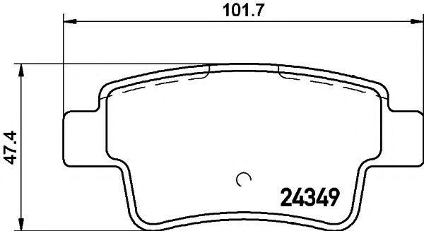 Imagine set placute frana,frana disc PAGID T1604