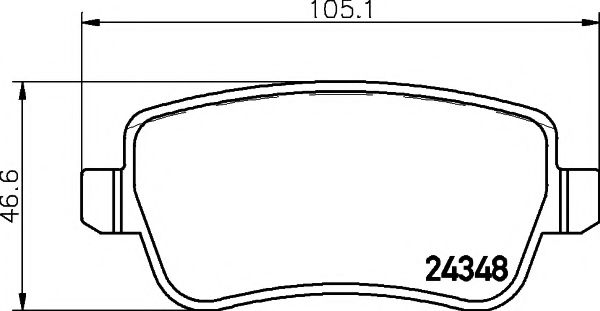 Imagine set placute frana,frana disc PAGID T1606