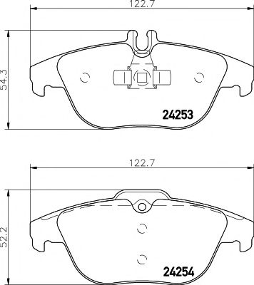 Imagine set placute frana,frana disc PAGID T1637