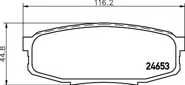 Imagine set placute frana,frana disc PAGID T1750