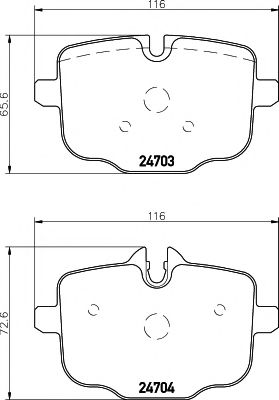 Imagine set placute frana,frana disc PAGID T1819