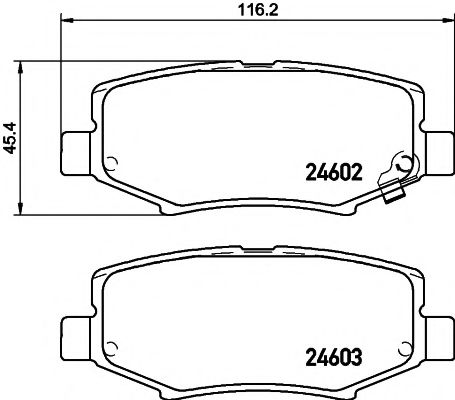 Imagine set placute frana,frana disc PAGID T1822