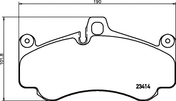 Imagine set placute frana,frana disc PAGID T1857