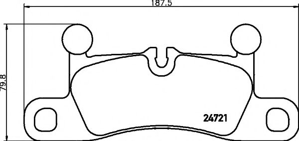 Imagine set placute frana,frana disc PAGID T1937