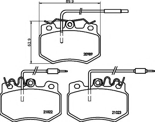 Imagine set placute frana,frana disc PAGID T2006