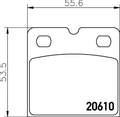 Imagine set placute de frana,frana de parcare cu disc PAGID T2028