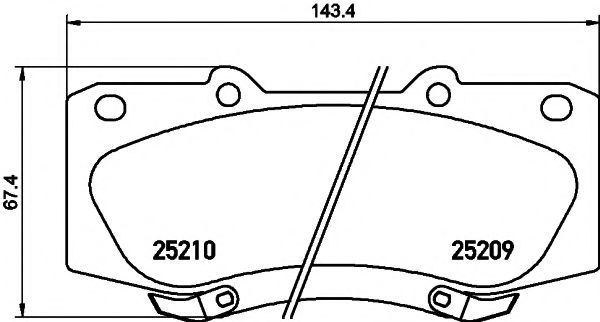 Imagine set placute frana,frana disc PAGID T2059