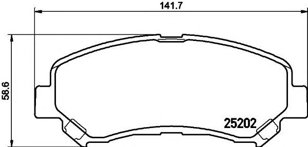 Imagine set placute frana,frana disc PAGID T2073