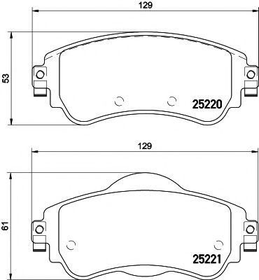 Imagine set placute frana,frana disc PAGID T2075