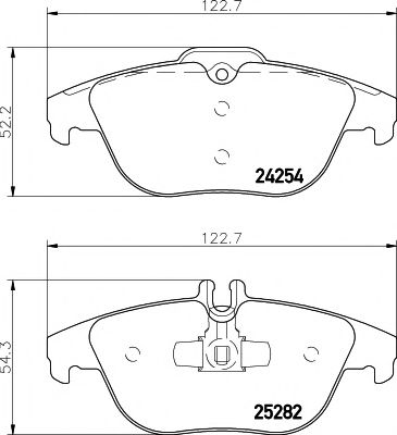 Imagine set placute frana,frana disc PAGID T2153