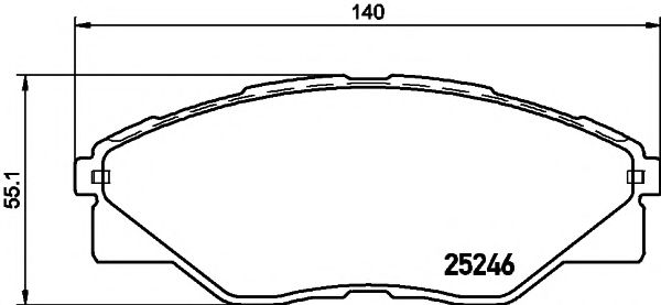 Imagine set placute frana,frana disc PAGID T2178