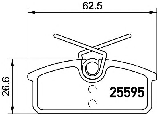 Imagine set placute frana,frana disc PAGID T2186
