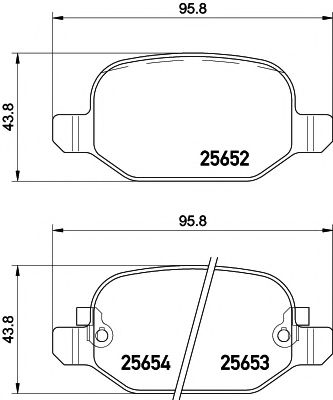 Imagine set placute frana,frana disc PAGID T2232