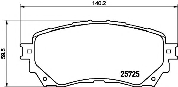 Imagine set placute frana,frana disc PAGID T2284