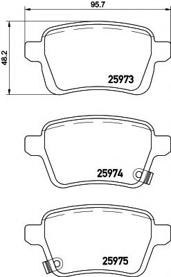 Imagine set placute frana,frana disc PAGID T2324