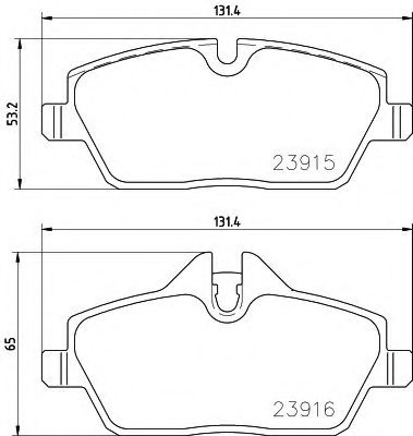 Imagine set placute frana,frana disc PAGID T2398
