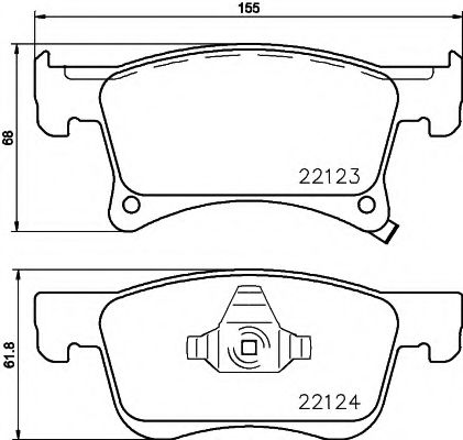 Imagine set placute frana,frana disc PAGID T2462