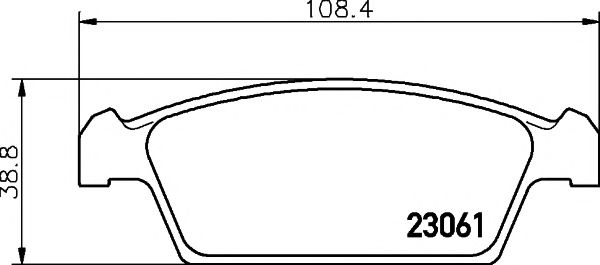 Imagine set placute frana,frana disc PAGID T3091