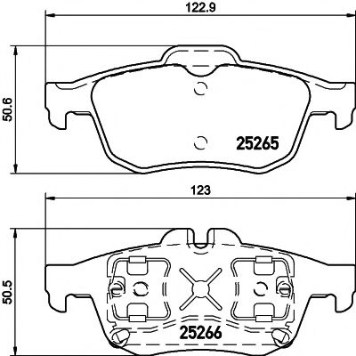 Imagine set placute frana,frana disc PAGID T3133