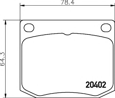 Imagine set placute frana,frana disc PAGID T4027