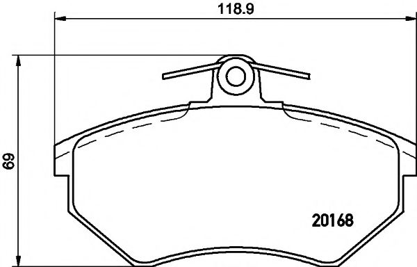 Imagine set placute frana,frana disc PAGID T5051