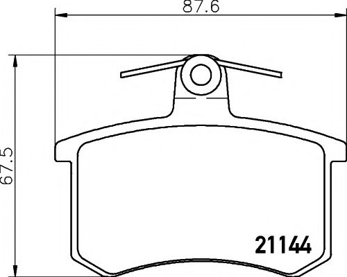 Imagine set placute frana,frana disc PAGID T5056