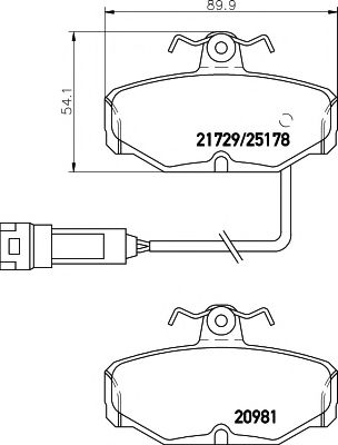 Imagine set placute frana,frana disc PAGID T5076