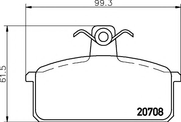 Imagine set placute frana,frana disc PAGID T5094