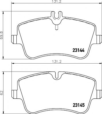 Imagine set placute frana,frana disc PAGID T5111