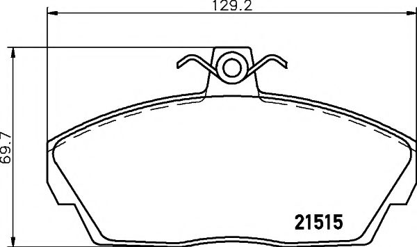 Imagine set placute frana,frana disc PAGID T5120