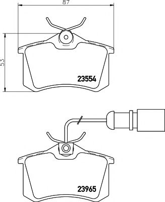 Imagine set placute frana,frana disc PAGID T5138