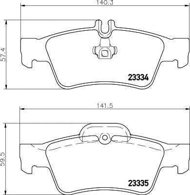 Imagine set placute frana,frana disc PAGID T5155