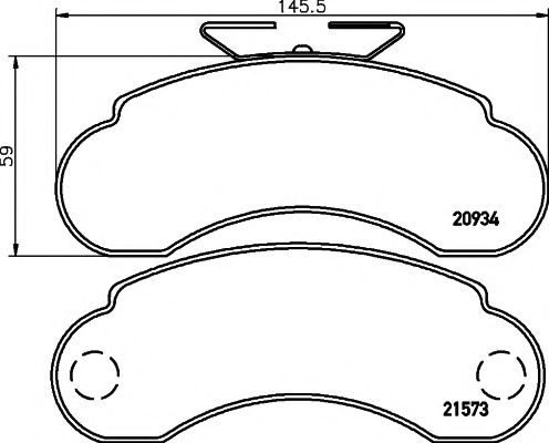 Imagine set placute frana,frana disc PAGID T9025