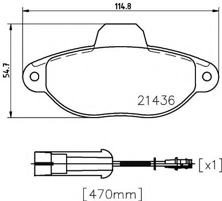 Imagine set placute frana,frana disc PAGID T9030