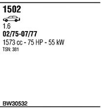 Sistem de esapament WALKER BW30532