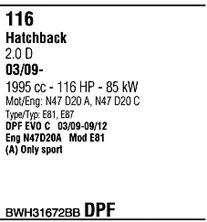 Sistem de esapament WALKER BWH31672BB