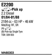 Sistem de esapament WALKER MA80303