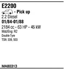 Sistem de esapament WALKER MA80313