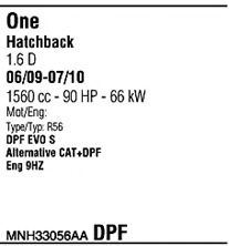 Imagine Sistem de esapament WALKER MNH33056AA