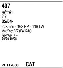 Sistem de esapament WALKER PET17850