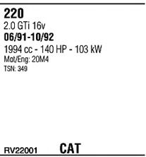 Sistem de esapament WALKER RV22001