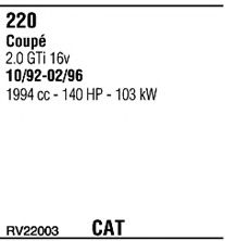 Sistem de esapament WALKER RV22003